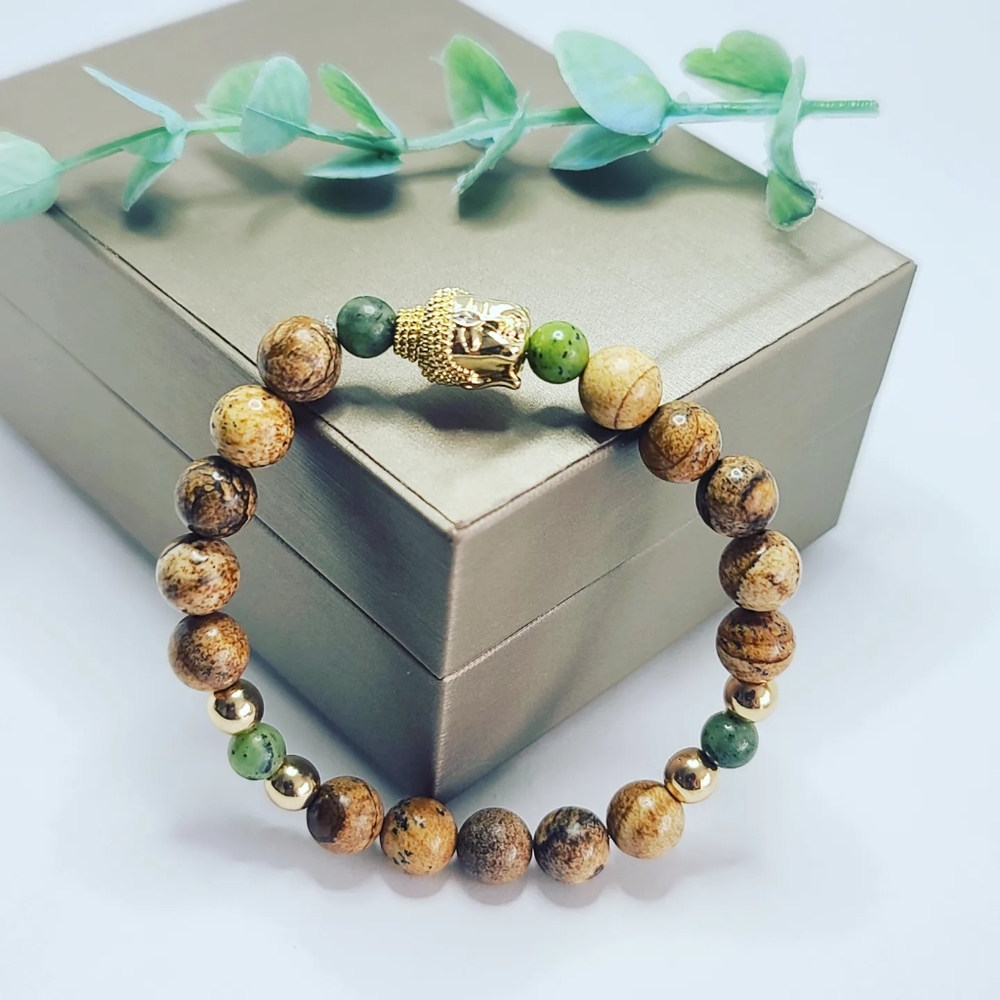 Picture Jasper bracelet - Picture 5 of 5